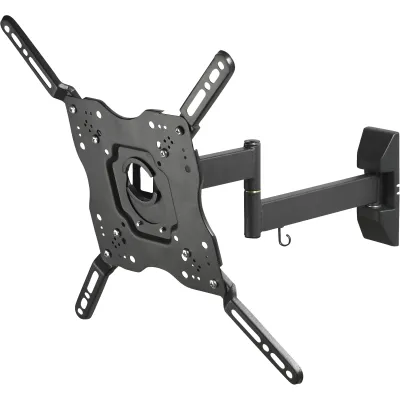 Vivanco TV Wandhalterung Full Motion VESA 400 | 55 Zoll bis 35kg | neigbar schwenkbar | Schwarz