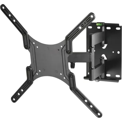 Vivanco TV Wandhalter Motion VESA 400 | neigbar & schwenkbar | bis 55 Zoll / 45 kg | VESA 400x400 | Schwarz