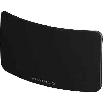 Vivanco DVB-T2 Indoor Antenne TVA 4040 / 38886 | Aktiv mit LTE-Filter & Verstärker | USB/Netzteil | DAB/DAB+ | Schwarz