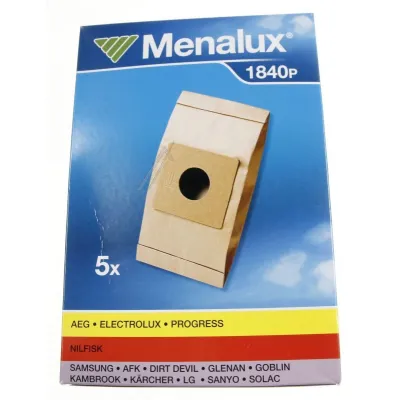 Vlies-Staubbeutel 1840P für Staubsauger Electrolux AEG 9002561109 5er Pack