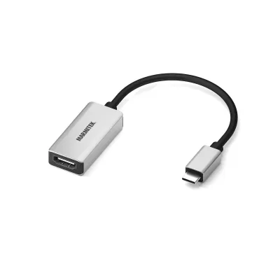 Marmitek Adapter USB-C zu HDMI | 4K 60Hz Ultra HD | HDR | Aluminium | 15cm Kabel | MacBook, iPad, Chromebook | silber