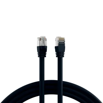 EFB K2460.20 Patchkabel Cat6 | 20m S/FTP | RJ45 beidseitig | AWG26 Kupfer | PoE geeignet | Schwarz