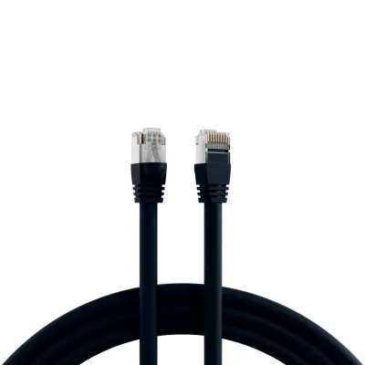 EFB K2460.20 Patchkabel Cat6 | 20m S/FTP | RJ45 beidseitig | AWG26 Kupfer | PoE geeignet | Schwarz