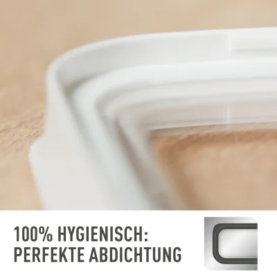 Emsa Trockenvorratsdose Optima N11420 | 1,6 L Rechteckig | Luftdicht BPA-frei | Spülmaschinenfest | Transparent