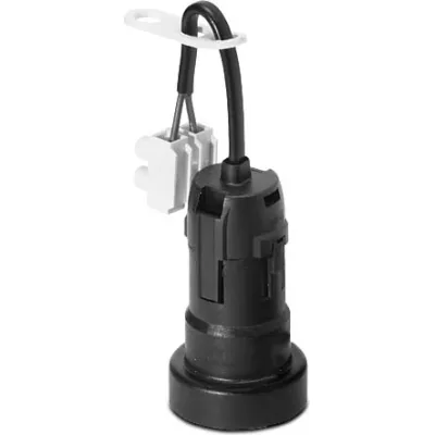 Houben Baupendel-Fassung E27 535785 | Lampenfassung mit Aufhänger | Schraubklemme | 150mm Kabel | Kunststoff | schwarz