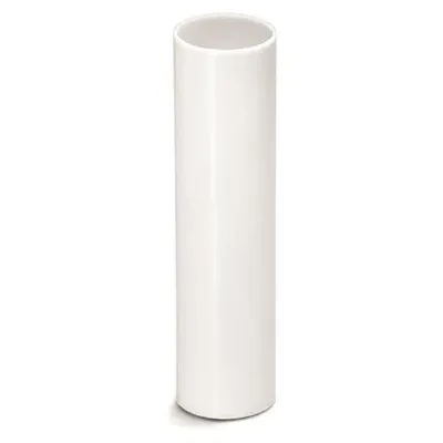 Houben Kerzenhülse 100168 für E14-Fassung | Kerzenhülse Kunststoff | 100 mm Höhe | weiß
