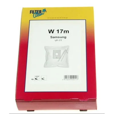 W17m Staubsaugerbeutel für Staubsauger Filterclean FL0722K 4er Pack