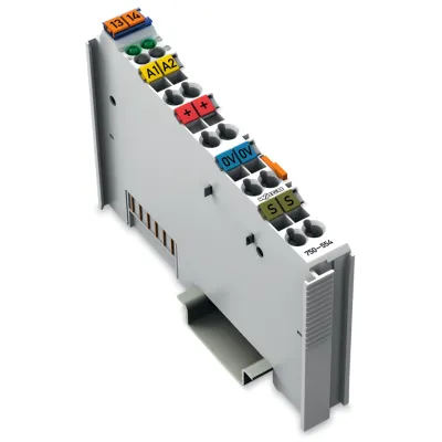 WAGO Analogausgangsklemme 750-554 | 2-Kanal 4-20mA | 12 Bit | 24V DC | ATEX 3G/3D | Federzuganschluss | IP20 | lichtgrau