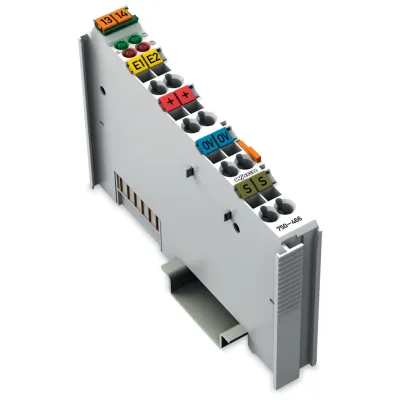 WAGO Analog-Eingangsklemme 750-466 | 2-Kanal 4-20mA | 24V DC | Single-Ended | 12 Bit | Federzuganschluss | IP20