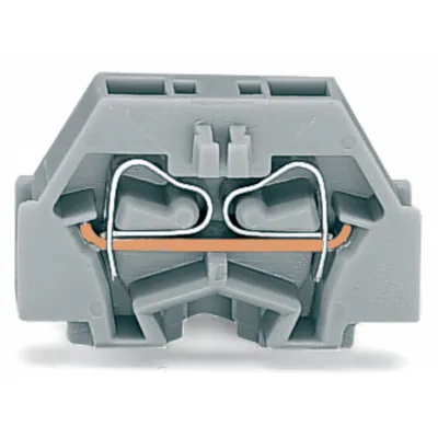 WAGO 2-Leiter-Klemme 260-301 | Durchgangsklemme | CAGE CLAMP | 0,08-1,5 mm² | 18A | 400V | Befestigungsflansch | grau