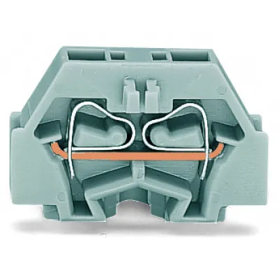 WAGO 2-Leiter-Klemme 260-301 | Durchgangsklemme | CAGE CLAMP | 0,08-1,5 mm² | 18A | 400V | Befestigungsflansch | grau