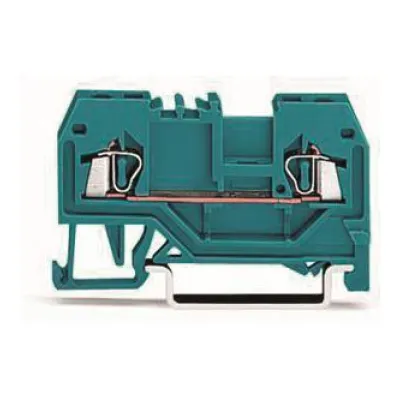 WAGO 2-Leiter-Durchgangsklemme 279-904 | Hutschiene TH35 | CAGE CLAMP | 0,08-1,5 mm² | 18A | 800V | blau