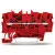 Bild: WAGO Reihenklemme 2001-1303 | 3-Leiter-Durchgangsklemme | 0,25–2,5mm² | Hutschiene TH35 | Push-in | rot