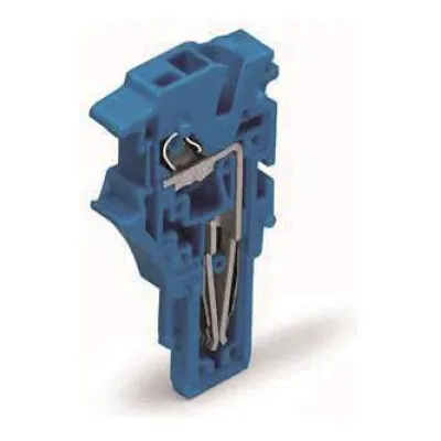 WAGO Verbindungsklemme 2022-174 | 1-polig | Push-in CAGE CLAMP | 0,25-4 mm² | 24A | 690V | Federleiste | blau
