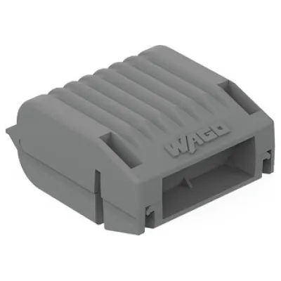 WAGO Gelbox 207-1431 | Verbindungsmuffe für Aderleitungen | Serie 221 | max. 6mm² | halogenfrei | Größe 1 | grau