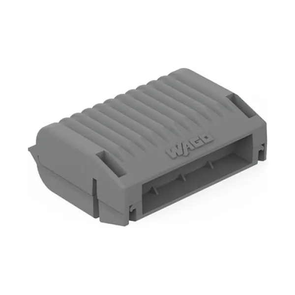 WAGO Gelbox 207-1432 | Abzweigverbinder für Aderleitungen | Serie 221 | max. 6mm² | halogenfrei | Größe 2 | grau