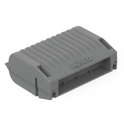 WAGO Gelbox 207-1432 | Abzweigverbinder für Aderleitungen | Serie 221 | max. 6mm² | halogenfrei | Größe 2 | grau