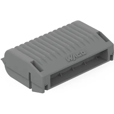 WAGO Gelbox 207-1433 | Abzweigdose Serie 221 | gelbefüllt | max. 6mm² | Größe 3 | halogenfrei | grau