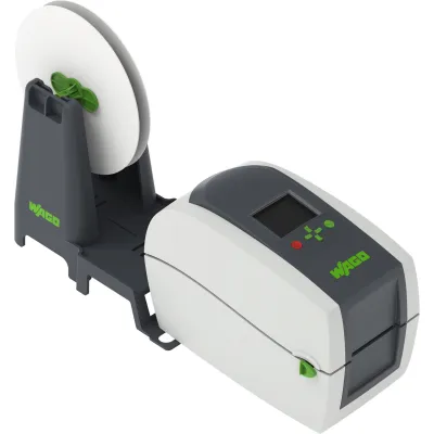 WAGO Thermotransferdrucker 258-5100 Smart Printer | Schaltschrankbeschriftung | Starterkit | 50 mm | 300 DPI | mobil