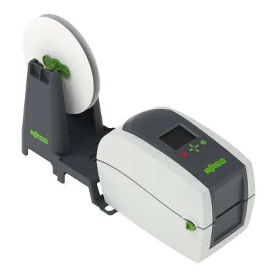 WAGO Thermotransferdrucker Smart Printer 258-5107 | Beschriftungsgerät | Starterkit | 50 mm Etiketten | 300 DPI