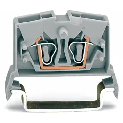 WAGO Durchgangsklemme 264-711 | 2-Leiter Mini-Reihenklemme | TS35 Hutschiene | 0,08-2,5 mm² | CAGE CLAMP | grau
