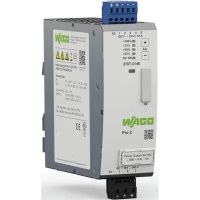 WAGO PRO 2 2787-2146 | Hutschienen-Netzteil 24–28V DC | 10A | 240W | TopBoost | PowerBoost