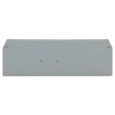 WAGO Abschluss- und Zwischenplatte 279-344 | 4-Leiter-Klemme Frontverdrahtung | rastbar | 2 mm | UL94 V0 | grau