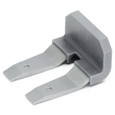 WAGO Querverbinder 285-450 | Querbrücker für 2 Klemmen | 50mm² | 150A | steckbar | isoliert | Berührungsschutz | grau