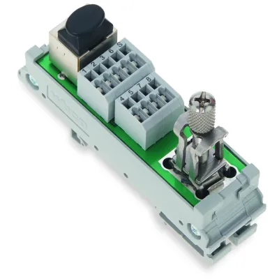 WAGO Übergabebaustein 289-175/790-108 | RJ45 Ethernet Modul Cat.5 | Hutschiene TH35 | Schirmanschluss