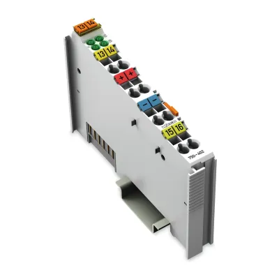 WAGO Digitale Eingangsklemme 750-402 | 4-Kanal | 24V DC | 3 ms | Federzuganschluss | ATEX 3G/3D | IP20 | lichtgrau