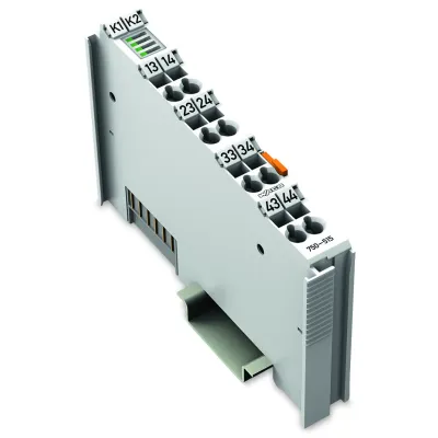 WAGO Digitalausgangsmodul 4-Kanal 750-515 | Relais | 24V DC | 4x 250V AC | potenzialfrei | IP20 | Federzuganschluss