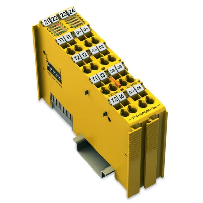 WAGO Digital I/O-Modul 750-667/000-004 | PROFIsafe | 4 Eingänge 4 Ausgänge | DC 24V 2A | IP20 | SIL3 PL e | ATEX