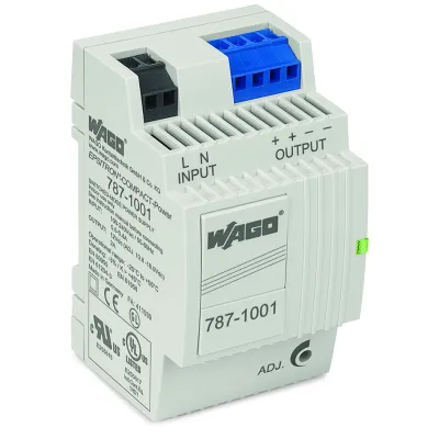 WAGO Stromversorgung 787-1001 | 12V DC 2A | Hutschienenmontage | einphasig | einstellbar | IP20 | kompakt