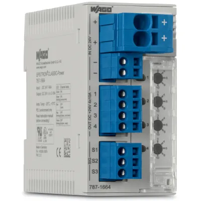 WAGO Schutzschalter 787-1664/212-1000 | DC 24V | 4-kanalig | 2–12A einstellbar | aktive Strombegrenzung