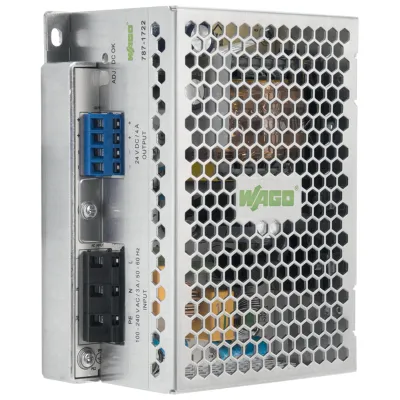 WAGO 787-1722 Schaltnetzteil 24V DC 5A | Hutschiene | einstellbar | IP20 | kurzschlussfest | Federzuganschluss