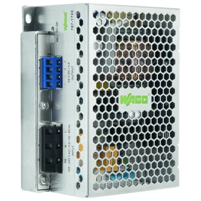 WAGO 787-1722 Schaltnetzteil 24V DC 5A | Hutschiene | einstellbar | IP20 | kurzschlussfest | Federzuganschluss