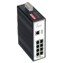 WAGO 852-602 Industrial-Managed-Switch 8 Ports 100Base-TX PROFINET schwarz