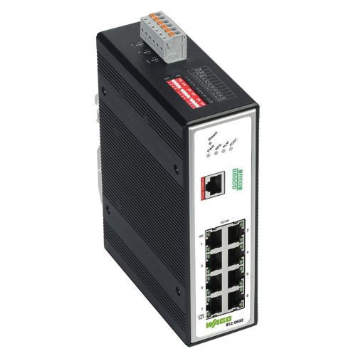 Bild: WAGO 852-602 Industrial-Managed-Switch 8 Ports 100Base-TX PROFINET schwarz
