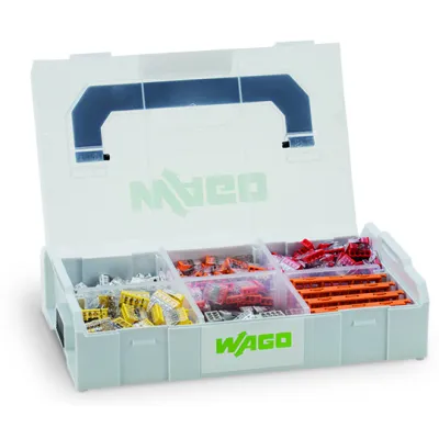 WAGO Verbindungsklemmenset 887-953 | Serie 2273 | 404-teilig | L-BOXX Mini | 0,5-2,5 mm² | transparent