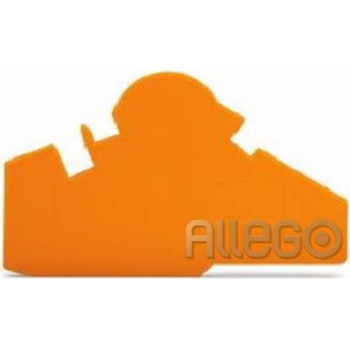 Bild: Wago Abschluß- u.Trennplatte orange, 1,5mm dick 282-386