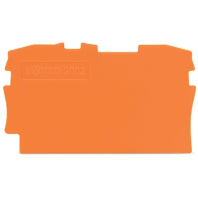 WAGO Abschluss- und Zwischenplatte 2002-1292 | TOPJOB S Serie 2002 | 0,8 mm | rastbar | UL94 V0 | orange