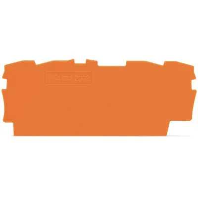 WAGO Abschluss- und Zwischenplatte 2002-1492 | TopJob S | 0,8 mm stark | rastbar | UL 94 V0 | orange