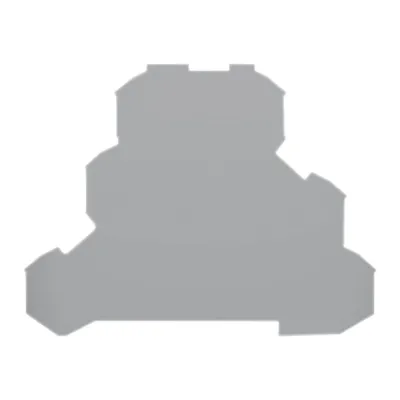 WAGO Abschluss- und Zwischenplatte 2002-3291 | 0,8 mm Stärke | rastbar | UL94 V0 | grau