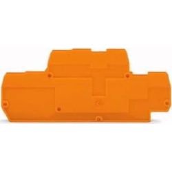 WAGO Abschluss- und Zwischenplatte 2mm dick orange