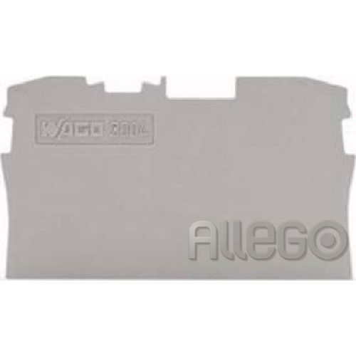 Bild: Wago Abschluss-/Zwischenplatte grau 2004-1291