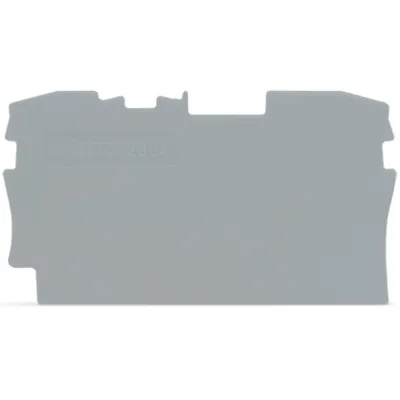 Wago Abschluss-/Zwischenplatte grau 2004-1291