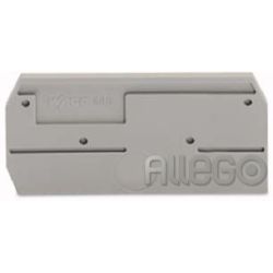 WAGO Abschlussplatte 2,5mm, grau 880-325