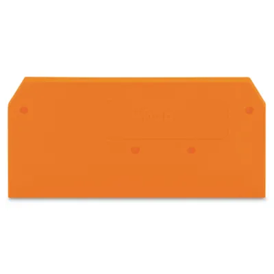 WAGO Abschlussplatte / Zwischenplatte 281-329 | Reihenklemmen | 2,5 mm | rastbar | Brennbarkeitsklasse V0 | orange