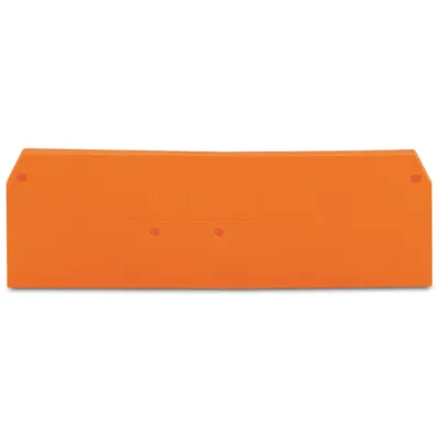 WAGO Abschluss- und Zwischenplatte 281-335 | für 4-Leiterklemme | 2,5 mm | rastbar | V0 | orange