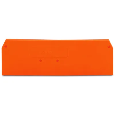 WAGO Abschluss- und Zwischenplatte 281-335 | für 4-Leiterklemme | 2,5 mm | rastbar | V0 | orange